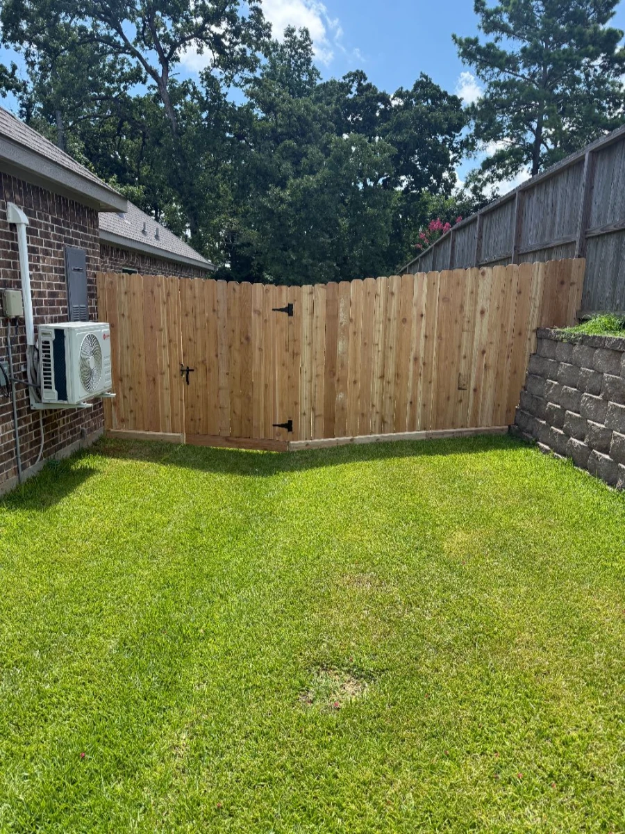 pressure treated wood fencing